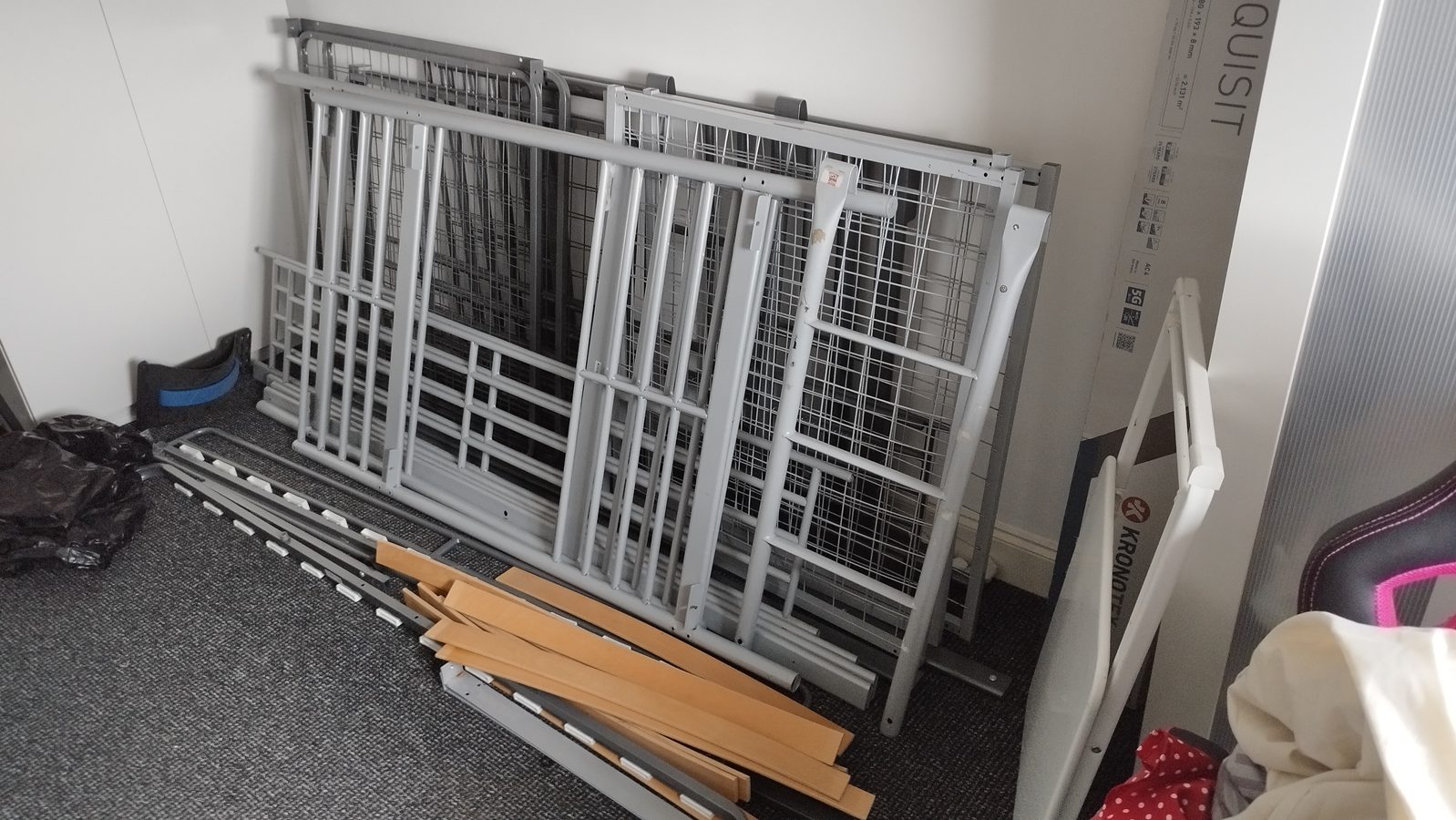 Dismantled beds